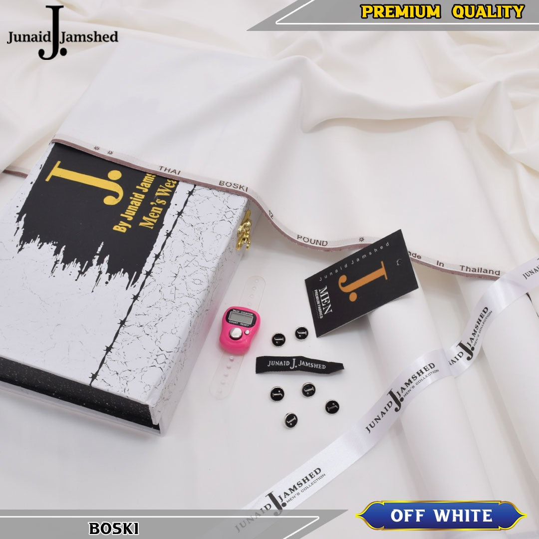 J. Premium 12 Pound Bosky With Luxury Box & Bag ( OFF WHITE )