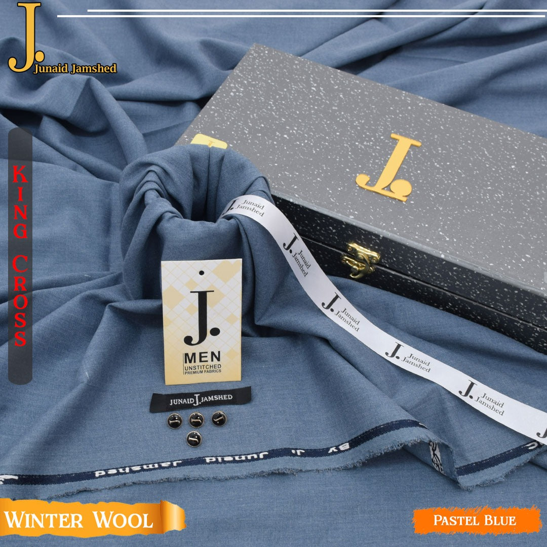 J. Elite Class Premium king Cross Wool With Luxury Box & Bag PASTEL BLUE