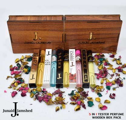 J. 5 IN 1 WODEN GIFT BOX PERFUME 35 ML