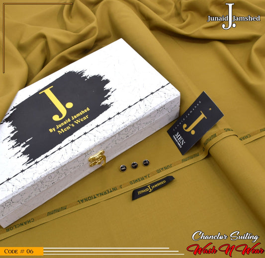 J. Elite Class 4 Season Wash N Wear With Luxury Box & Bag  ( ASH GOLD )