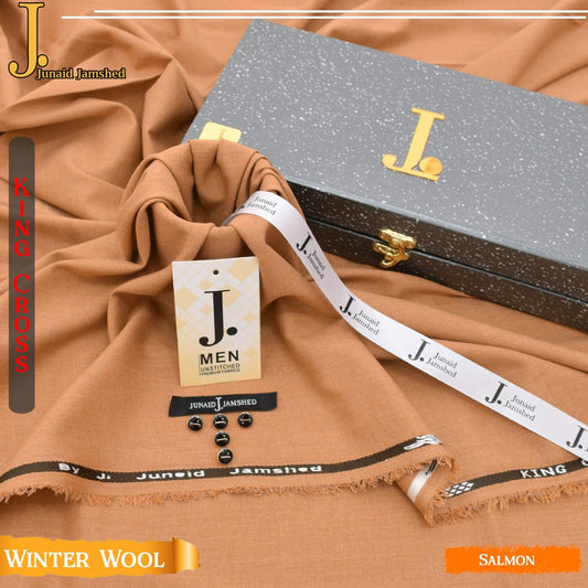 J. Elite Class Premium king Cross Wool With Luxury Box & Bag  SALMON