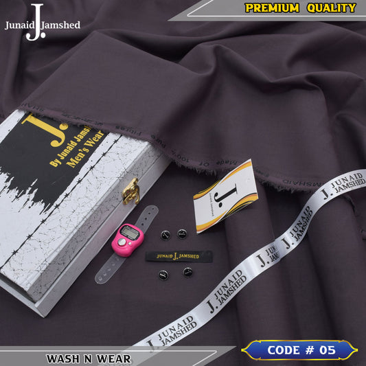 J. Premium Wash N Wear With Luxury Box & Bag  ( DEEP PURPLE )