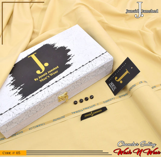J. Elite Class 4 Season Wash N Wear With Luxury Box & Bag  ( VANILA )