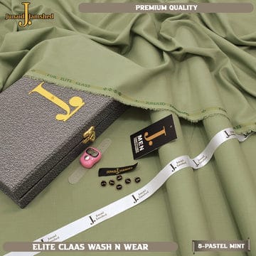 J. Premium Wash N Wear With Luxury Box & Bag  ( Pastel Mint )