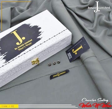 J. Elite Class 4 Season Wash N Wear With Luxury Box & Bag  ( SILVER  GREY )